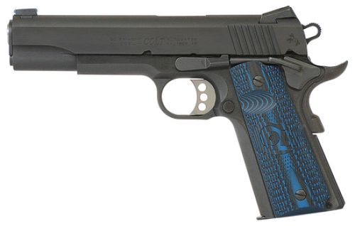 Colt Mfg 1911 Competition Single 45 ACP 5 8+1 Blue G10 w/Logo Grip Bl
