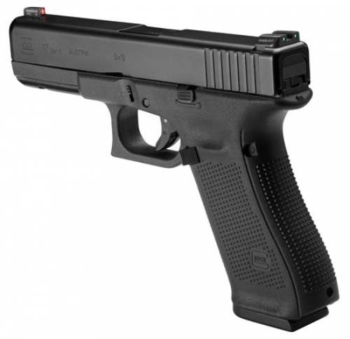 Glock G17 Gen5 Double Action 9mm 4.49 10+1 Night Sights Black Interchangeable