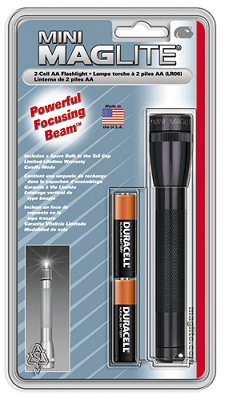 MagLite Blister Pack Includes 2-Cell AA Flashlight & 2 AA-Ce