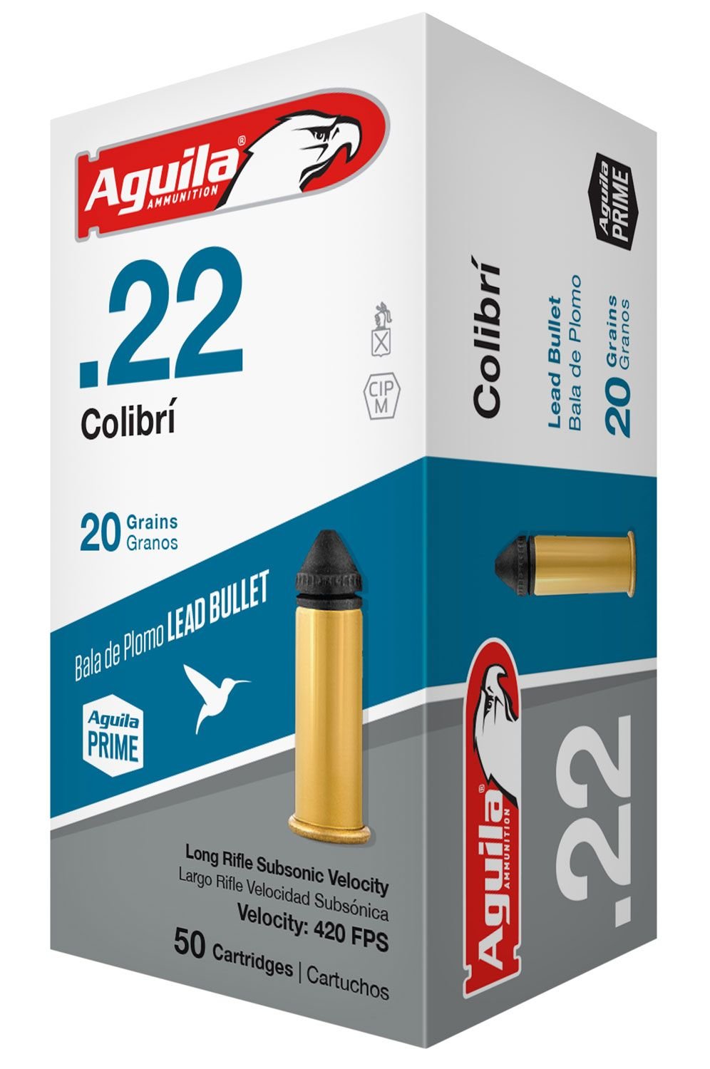 AGUILA .22 LR COLIBRI  20GR LEAD RN 50rd box