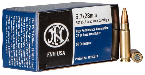 FN SS195LF  5.7X28mm 27Gr Lead-Free Hollow Point 50rd box