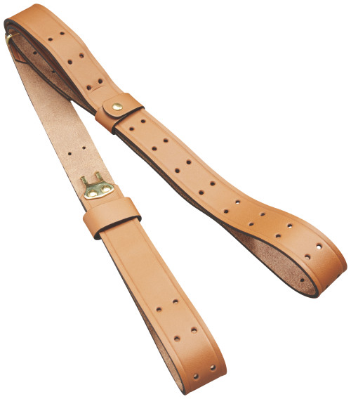 Butler Creek 26113 Military Carry Strap Brown Leather 44 OAL Two-Piece Rifle
