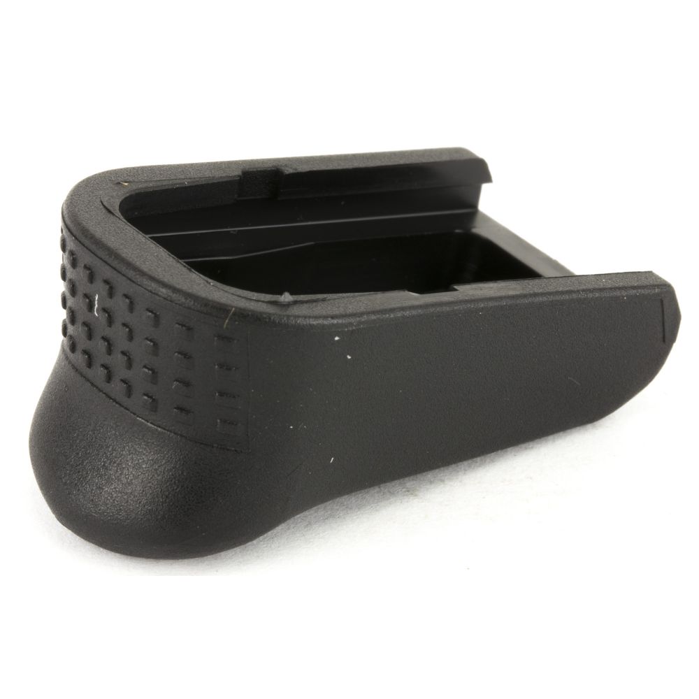 Pearce Grip PG43+1 Magazine Extension made of Polymer with Black Finish & 3/4 Gripping Surface for Glock 43 (Adds 1rd)