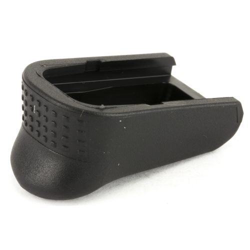 Pearce Grip PG43+1 Magazine Extension made of Polymer with Black Finish & 3/4" Gripping Surface for Glock 43 (Adds 1rd)