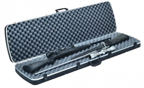 Plano Gun Guard DLX Double Scoped Rifle Case Alligator Textured Poly Blac