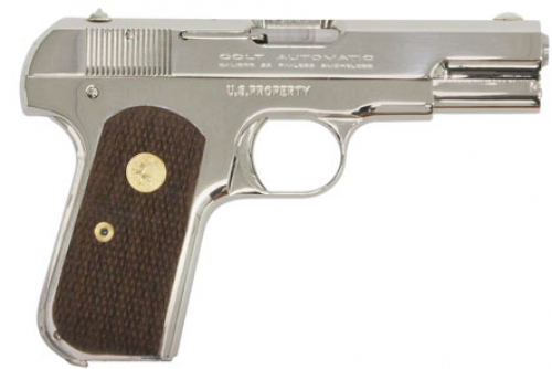 Colt by US Armament 1903N 1903 Pocket Hammerless 32 ACP Caliber with 3.75 Barrel, 8+1 Capacity, Overall Nickel Finish Steel, Se