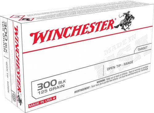 Winchester Open Tip Range Hollow Point 300 AAC Blackout Ammo 125 gr 20 Round Box