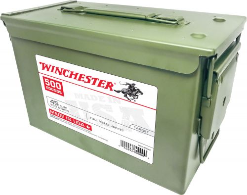 Winchester Ammo USA45AC USA Centerfire 45 Automatic Colt Pistol (ACP) 230 GR Fu