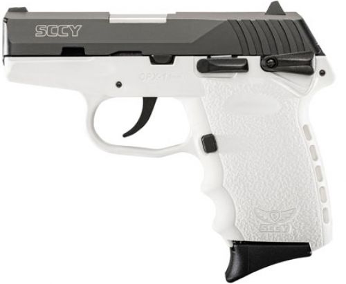 SCCY Industries CPX1CBWT CPX-1 Double Action 9mm 3.1 10+1 White Polymer Grip/Frame Gr