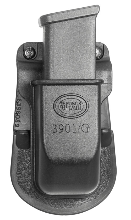 Fobus 3901G Single Mag Pouch Black Polymer Paddle Compatible w/ Double Stack/Glock Belts 1.75 Wide
