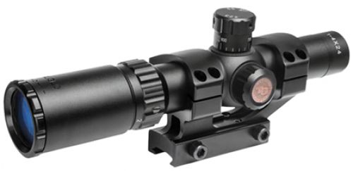 TruGlo TruBrite 30 1-4x 24mm Mil-Dot Reticle Rifle Scope