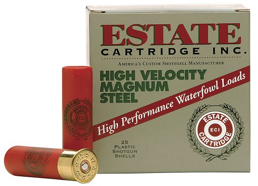 Estate High Velocity Magnum Steel 10ga 3.5 1-5/8oz BBB Shot 25Bx/10C