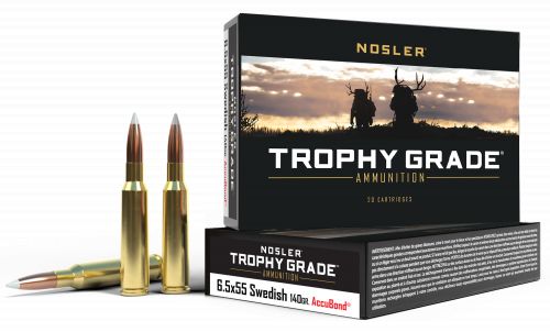 Trophy Grade 6.5x55mm Swedish Mauser 140 Grain AccuBond, 20 Rounds
