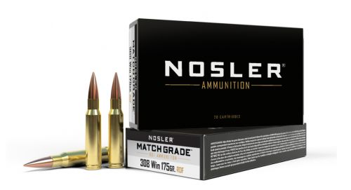 Nosler Match Grade RDF Hollow Point 308 Winchester Ammo 175 gr 20 Round Box