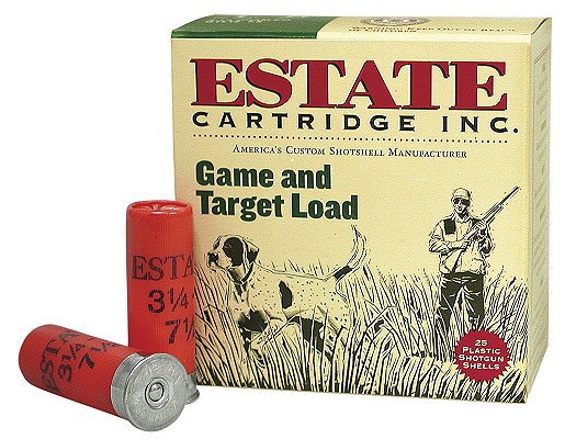 Estate Hunting Loads Game & Target  20 Gauge 2.75 7/8 oz 7.5 Shot 25 Bx/ 10 Cs