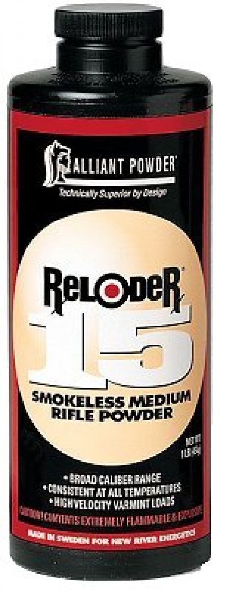 Alliant Powder RELODER15 Rifle Powder Reloder 15 Rifle Multi-Caliber Medium Rifle 1 lb