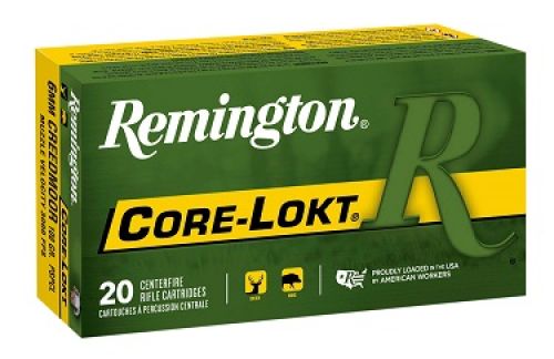 Remington Core-Lokt 6mm Creedmoor 100 GR Core-Lokt Pointed Soft Point 20 Box