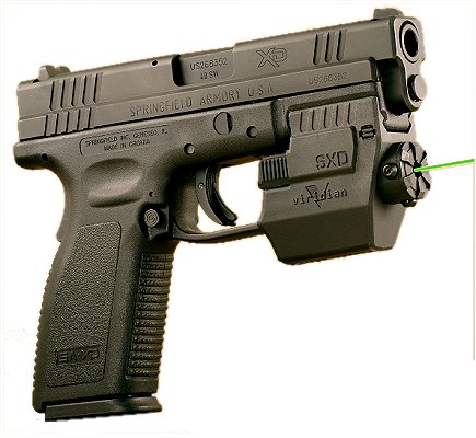 Viridian Green Laser For Springfield XD/Not Sub-Compact