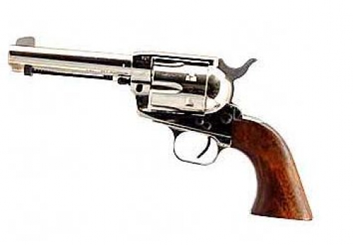 European American Armory Bounty Hunter Nickel 4.5 45 Long Colt Revolver