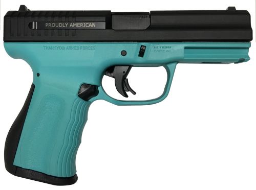FMK Firearms 9C1 G2 FAT Engraved Single 9mm 4 14+1 Blue Jay Blue Pol