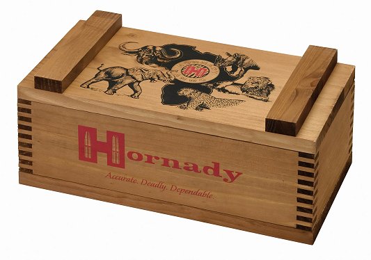 Hornady Ammo Box w/Burned In Big Five Box Illustration On Th
