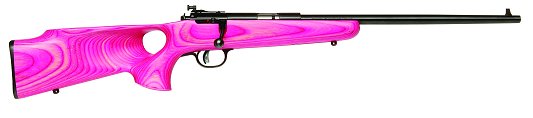 Savage 22 S/L/L Rifle Single Round w/AccuTrigger/Pink Laminat