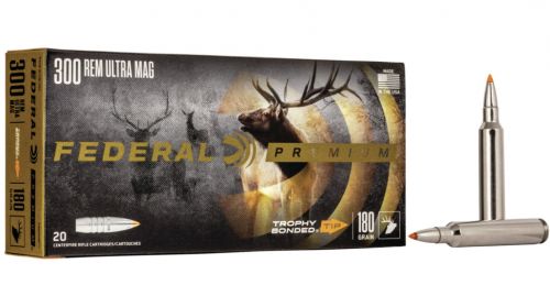 Federal Premium Vital-Shok Trophy Bonded Tip 308 Winchester Ammo 180 hr 20 Round Box