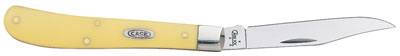 Case Yellow Synthetic Carbon Steel Slimline Trapper Folding Knife