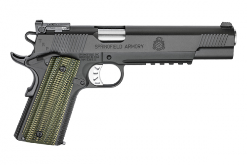 Springfield Armory 1911 TRP Single 10mm 6 8+1 Dirty Olive G-10 Grip