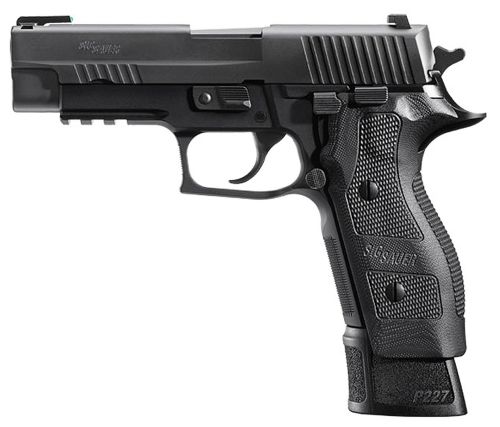 Sig Sauer P227 Full Size Tacops Single/Double 45 Automatic Colt Pistol (ACP) 4.4 10+1 Black G10 Grip Black Nitron