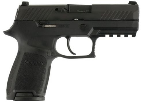 Sig Sauer P320 Compact Pistol, 9mm, 3 Barrel, Black, 10 Rounds