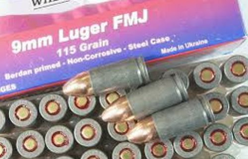 Century Hotshot 9mm Luger 115 GR Full Metal Case 50 Bx/ 20 Cs