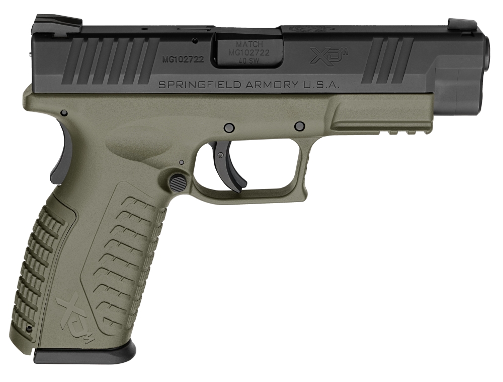 Springfield Armory 40S&W XD M/4.5 Barrel/OD Green/Black Fin