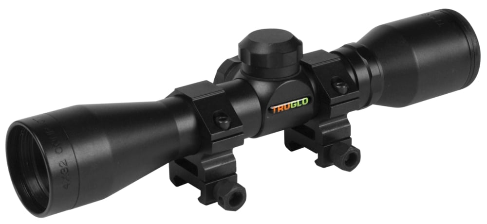 TruGlo Compact 4x 32mm Diamond Reticle Matte Black Rifle Scope