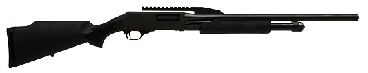 New England 12 Ga Pump/22 Cantilever Fully Rifled Barrel/Bl