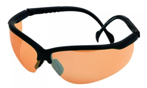 Champion Shooting Glasses w/Black Adjustable Frame/Copper Ti