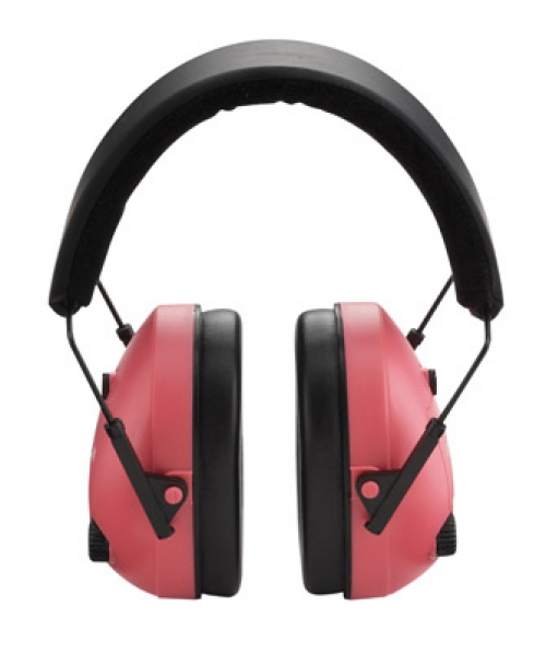 Champion Pink Adjustable Electronic Earmuffs