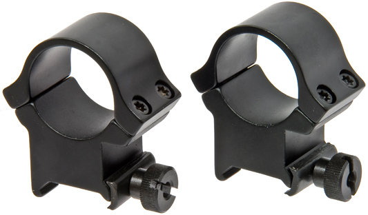 Redfield High Aluminum 4 Hole Rings w/Matte Black Finish