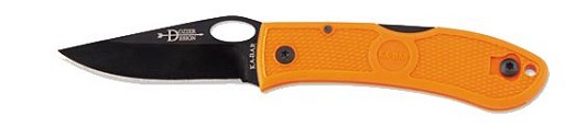 Kabar Dozier Folder Thumb Notch Knife w/Blaze Orange Zytel H