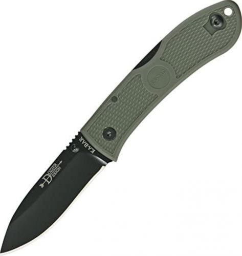 Kabar Dozier Folder Knife Hunter Knife w/Foliage Green Handl