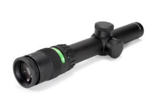 Trijicon AccuPoint 1-4x 24mm German #4 Crosshair / Green Dot Reticle Rifle Scope