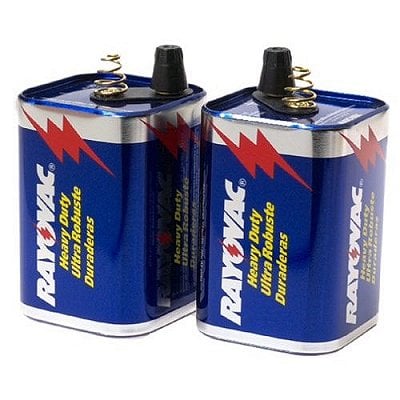 RayoVac 2 Pack 6 Volt Heavy Duty Lantern Batteries