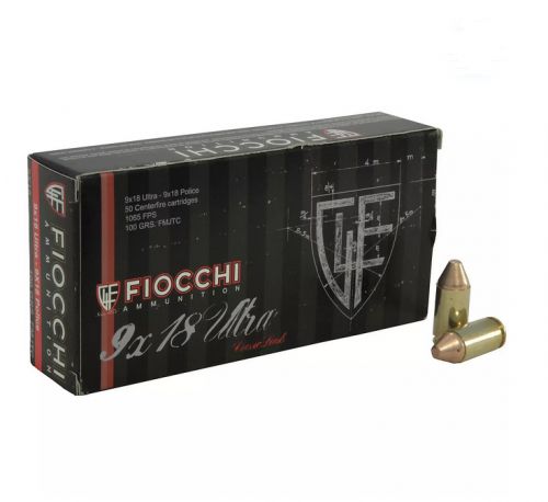 Fiocchi Centerfire 9mmX18mm Ultra Police Metal Case 100 GR 5