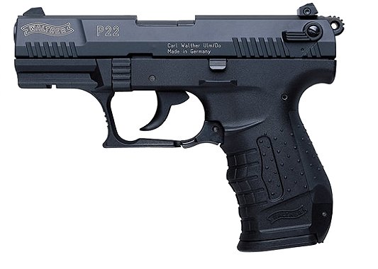 Walther Arms P22 Laser 22 LR 3.4 10+1 Blk Poly Grip Blk