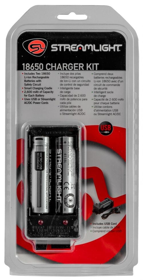 Streamlight Battery Charger With Li-ion Batteries CR18650