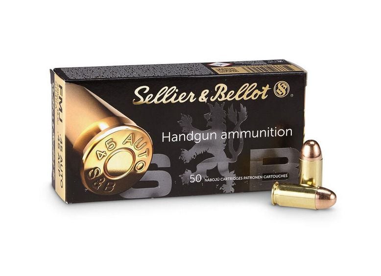 Sellier & Bellot Full Metal Jacket 45 ACP Ammo 50 Round Box