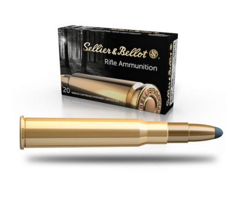 Sellier & Bellot Cut-Through Edge Soft Point 8mm Mauser Ammo 20 Round Box