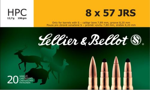 SELLIER & BELLOT 8mmX57 JRS Hollow Point Capped 196