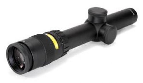 Trijicon AccuPoint 1-4x 24mm Amber Triangle Post Reticle Rifle Scope