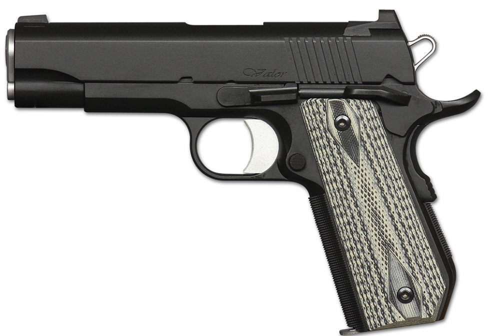 Dan Wesson 01983 DW V-BOB SAO 45 ACP 4.25 8+1 Blk/Gray G10 Grip Black